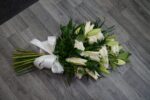 White Lily & Rose Sheaf Spray