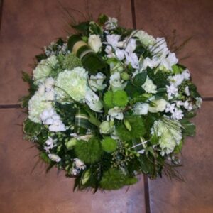 White and Green Posy Pad