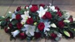 Lily & Red Rose Double Ended Casket Spray